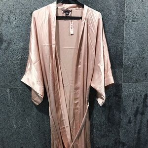 Victoria’s Secret Calf-Length Pink Satin Robe, M/L